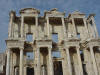 Ephesus Library of Celsus. Library of Celsus. Originally built in 115-25 AD, this restored facade is a highlight of the ruins today.